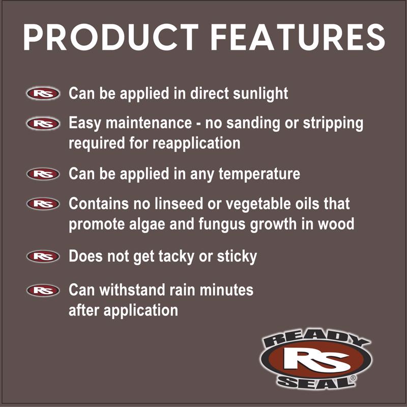Ready Seal Goof Proof Semi-Transparent Flat Natural Oil-Based Penetrating Wood Stain/Sealer 1 gal