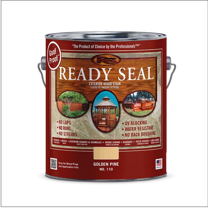 Ready Seal Goof Proof Semi-Transparent Flat Golden Pine Oil-Based Penetrating Wood Stain/Sealer 1 ga