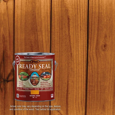 Ready Seal Goof Proof Semi-Transparent Flat Natural Cedar Oil-Based Penetrating Wood Stain/Sealer 1
