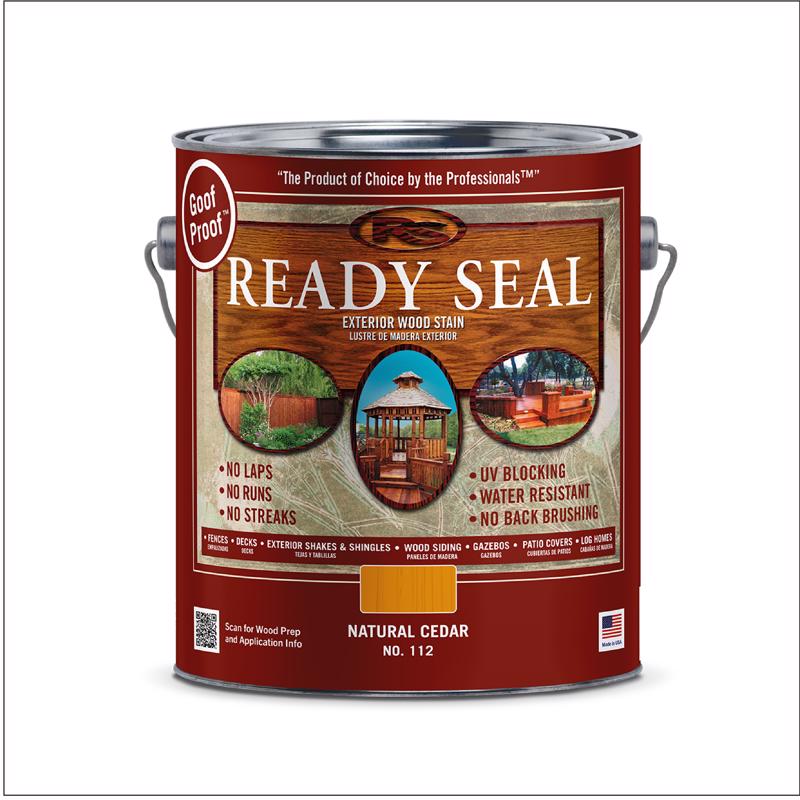 Ready Seal Goof Proof Semi-Transparent Flat Natural Cedar Oil-Based Penetrating Wood Stain/Sealer 1