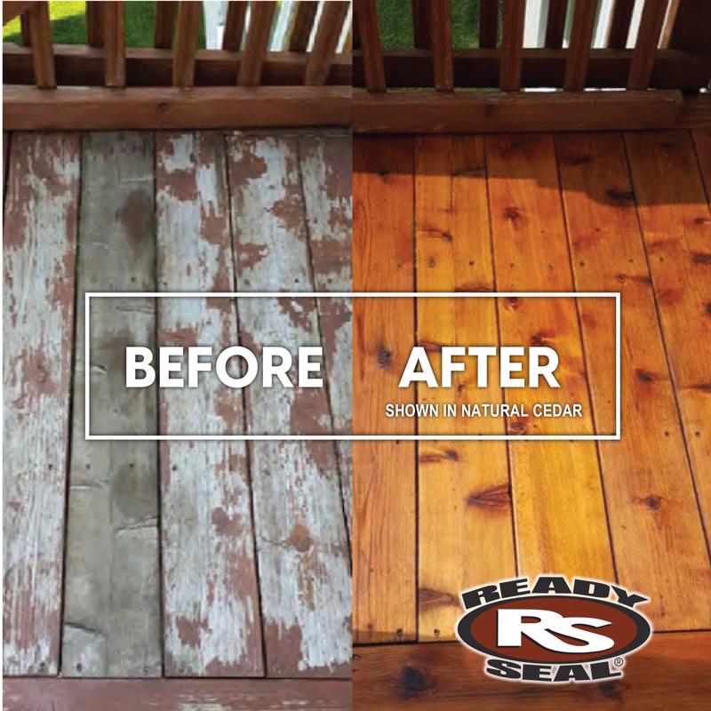 Ready Seal Goof Proof Semi-Transparent Flat Natural Cedar Oil-Based Penetrating Wood Stain/Sealer 1