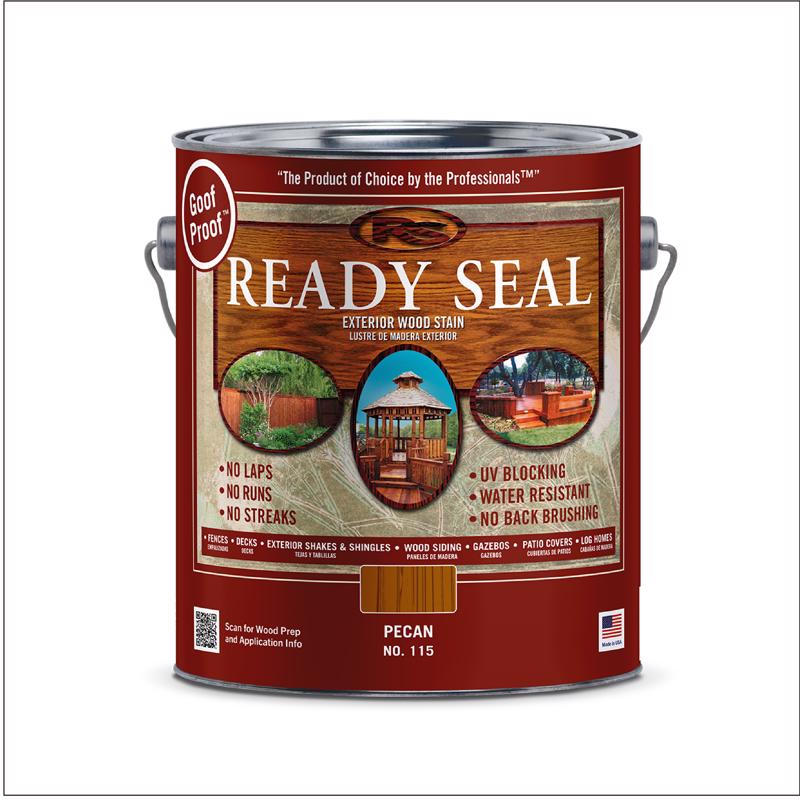 Ready Seal Goof Proof Semi-Transparent Flat Pecan Oil-Based Penetrating Wood Stain/Sealer 1 gal