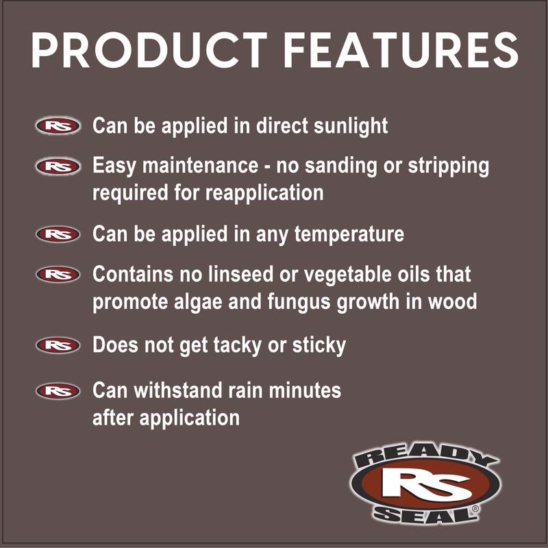Ready Seal Goof Proof Semi-Transparent Flat Natural Cedar Oil-Based Penetrating Wood Stain/Sealer 5