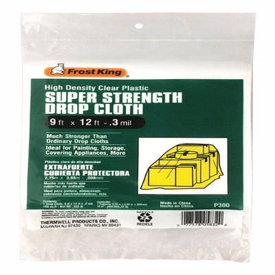 Frost King 9 ft. W X 12 ft. L X 0.3 mil Plastic Drop Cloth