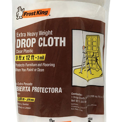 Frost King 9 ft. W X 12 ft. L X 3 mil Plastic Drop Cloth