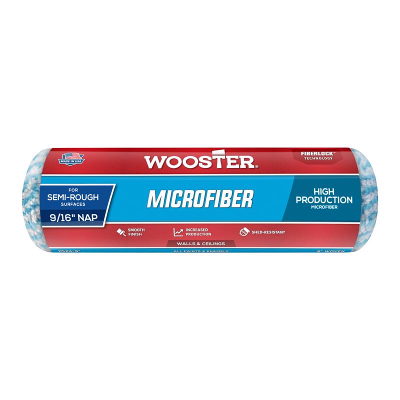 Wooster Microfiber 9 in. W X 9/16 in. Regular Paint Roller Cover