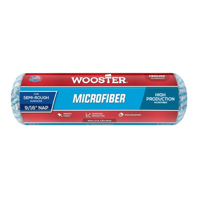Wooster Microfiber 9 in. W X 9/16 in. Regular Paint Roller Cover
