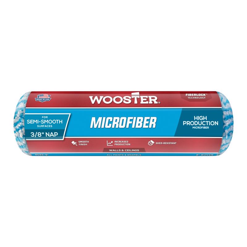 Wooster Microfiber 9 in. W X 3/8 in. Regular Paint Roller Cover
