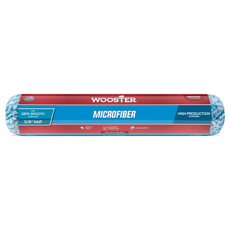 Wooster Microfiber 14 in. W X 3/8 in. Regular Paint Roller Cover