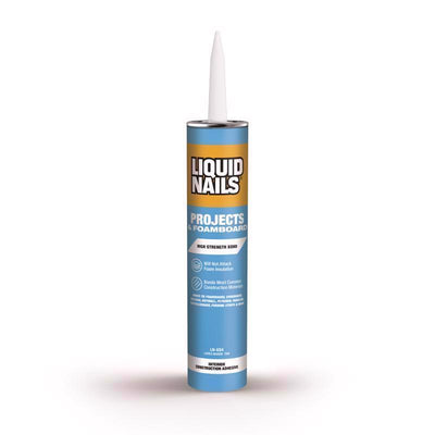 Liquid Nails Projects & Foamboard High Strength Latex Off White Adhesive 10 oz