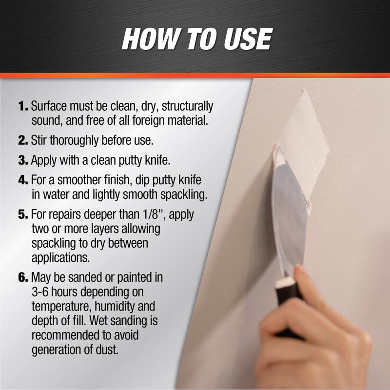 DAP Ready to Use White Spackling Compound 0.5 pt