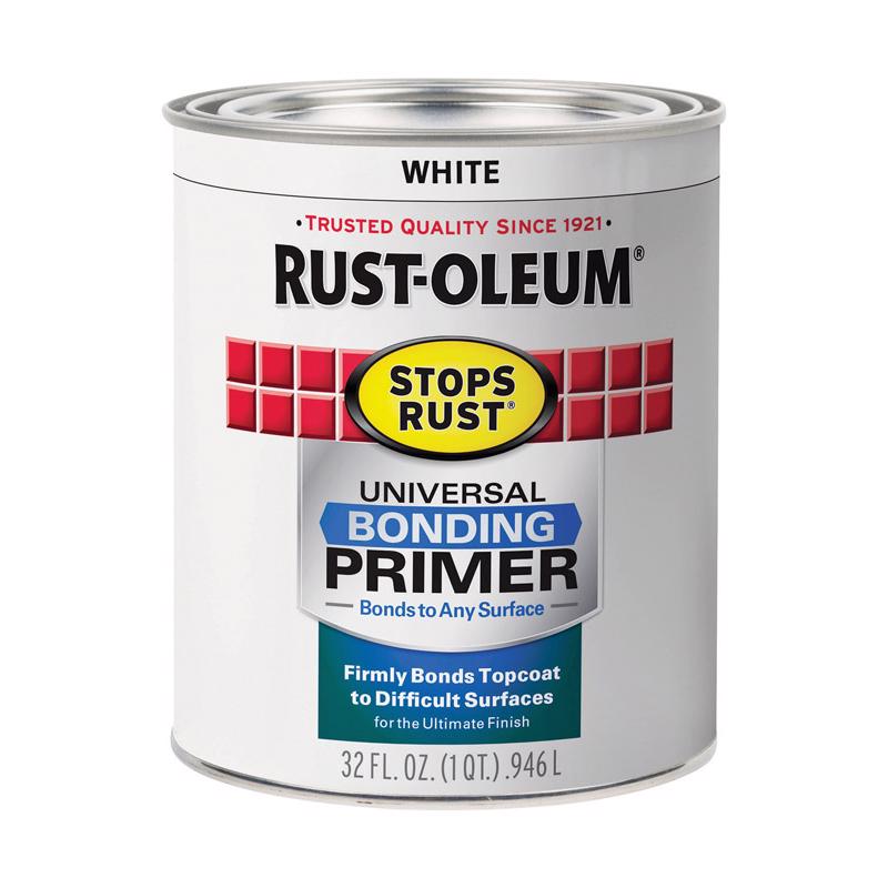 Rust-Oleum Stops Rust White Flat Water-Based Bonding Primer 1 qt