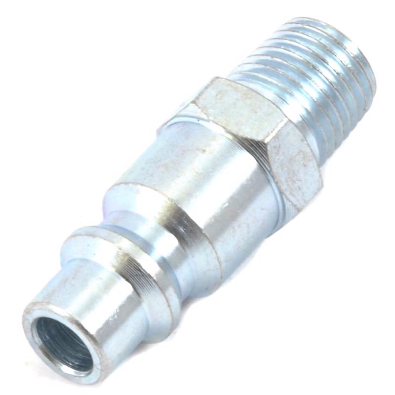 Forney Steel Air Plug 1/4 in. Male X 3/8 in.