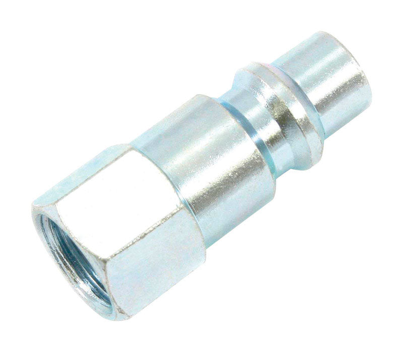 Forney Steel Air Plug 1/4 in. Female X 3/8 in.