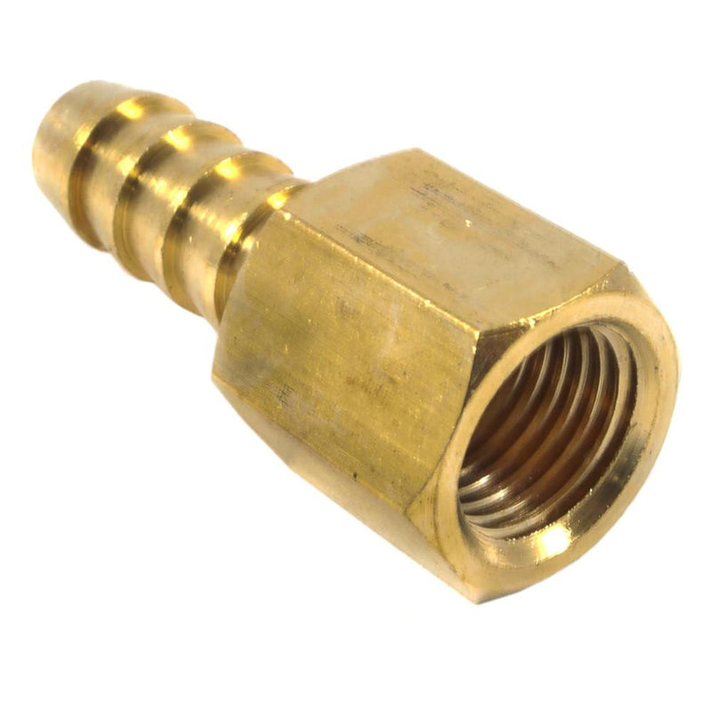 Forney Brass Air Hose End 1/4 in. Hose Barb X 3/8 in. Female