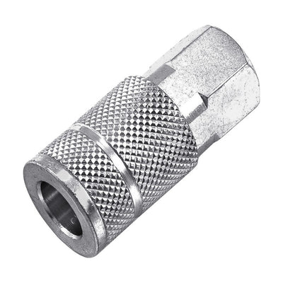 Forney Steel Air Coupler 3/8 in. Female X 1/4 in.