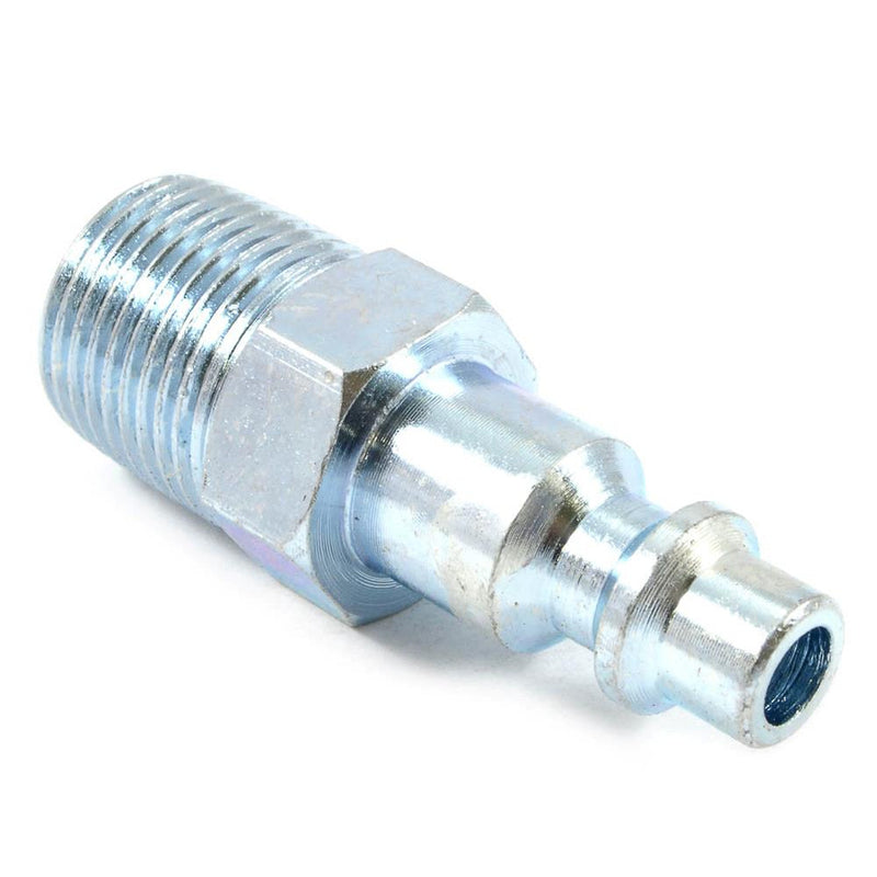 Forney Steel Air Plug 3/8 in. Male X 1/4 in.