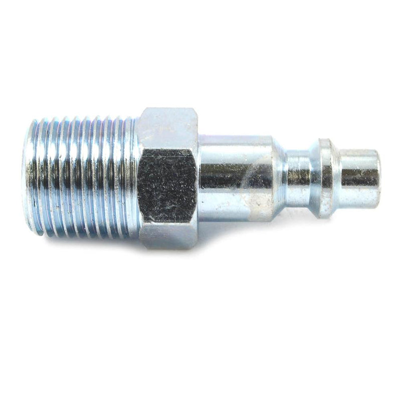 Forney Steel Air Plug 3/8 in. Male X 1/4 in.