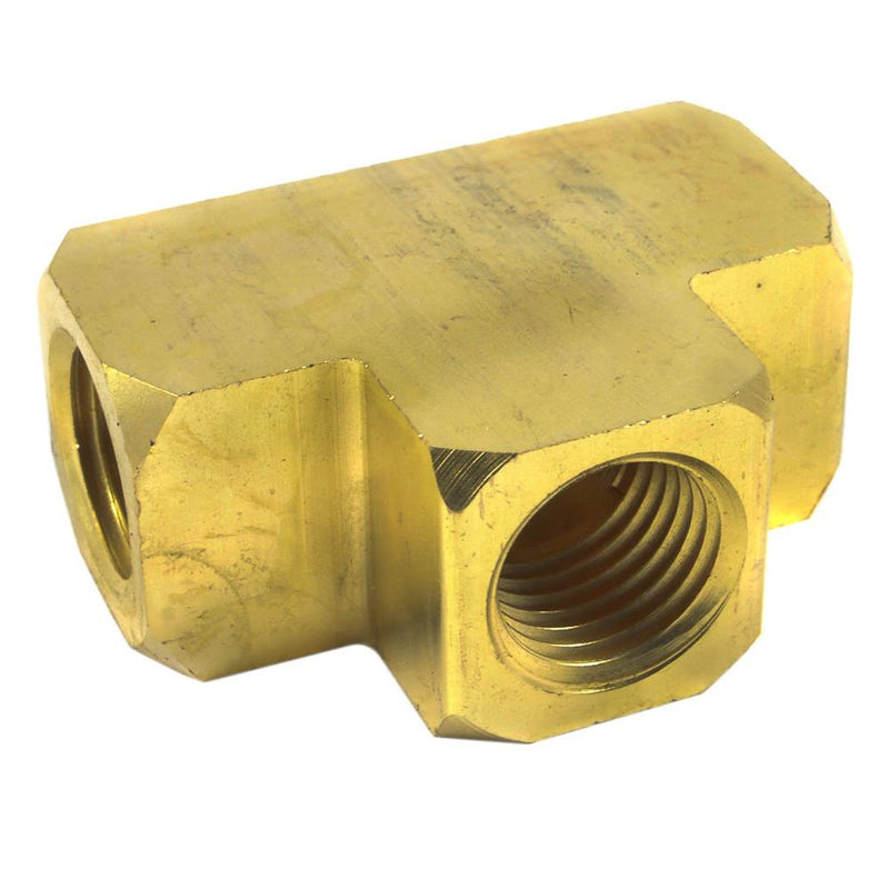 Forney Brass Tee Fitting 1/4 in. Female X 1/4 in. Female