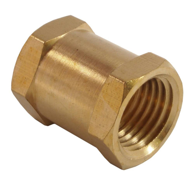Forney Brass Coupler 1/4 in. Female X 1/4 in. Female