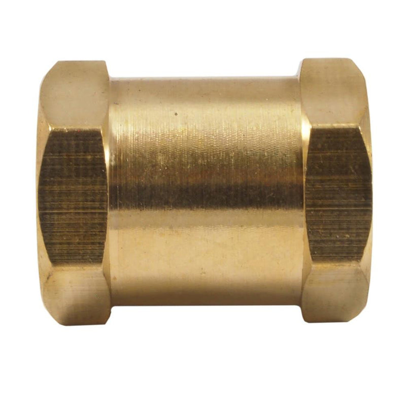 Forney Brass Coupler 1/4 in. Female X 1/4 in. Female