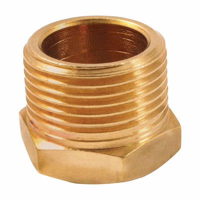Forney Brass Bushing 3/8 in. Female X 1/2 in. Male