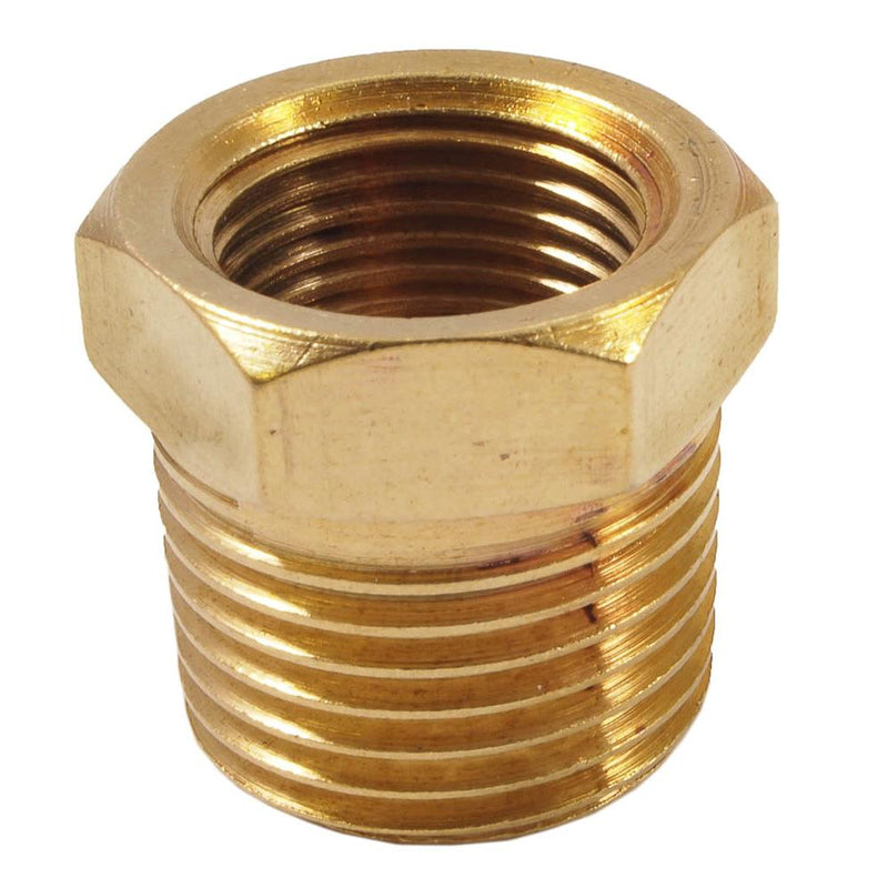 Forney Brass Bushing 3/8 in. Female X 1/2 in. Male
