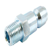 Forney Steel Air Plug 1/4 in. Male X 3/8 in.