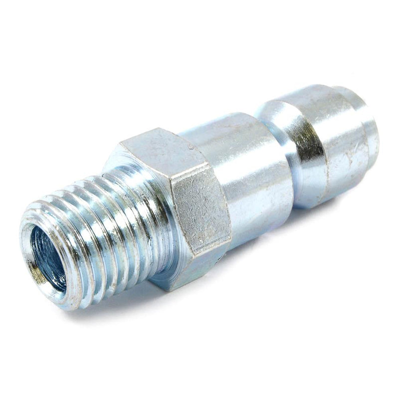 Forney Steel Air Plug 1/4 in. Male X 3/8 in.