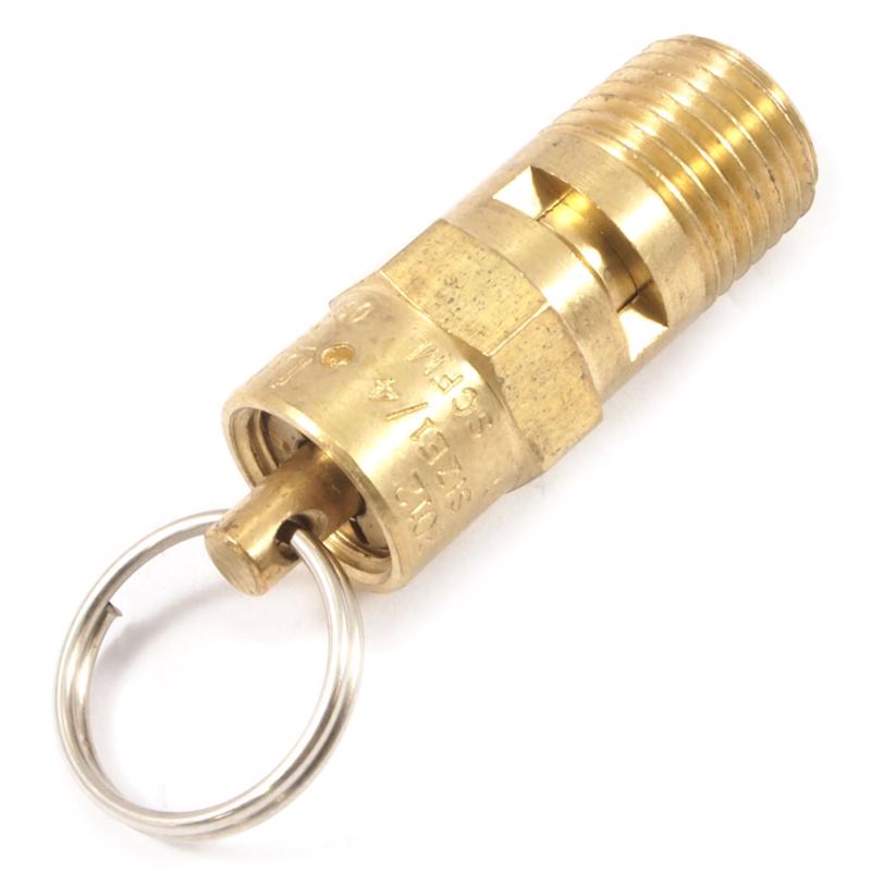 Forney Brass Safety Valve 1/4 in. Male