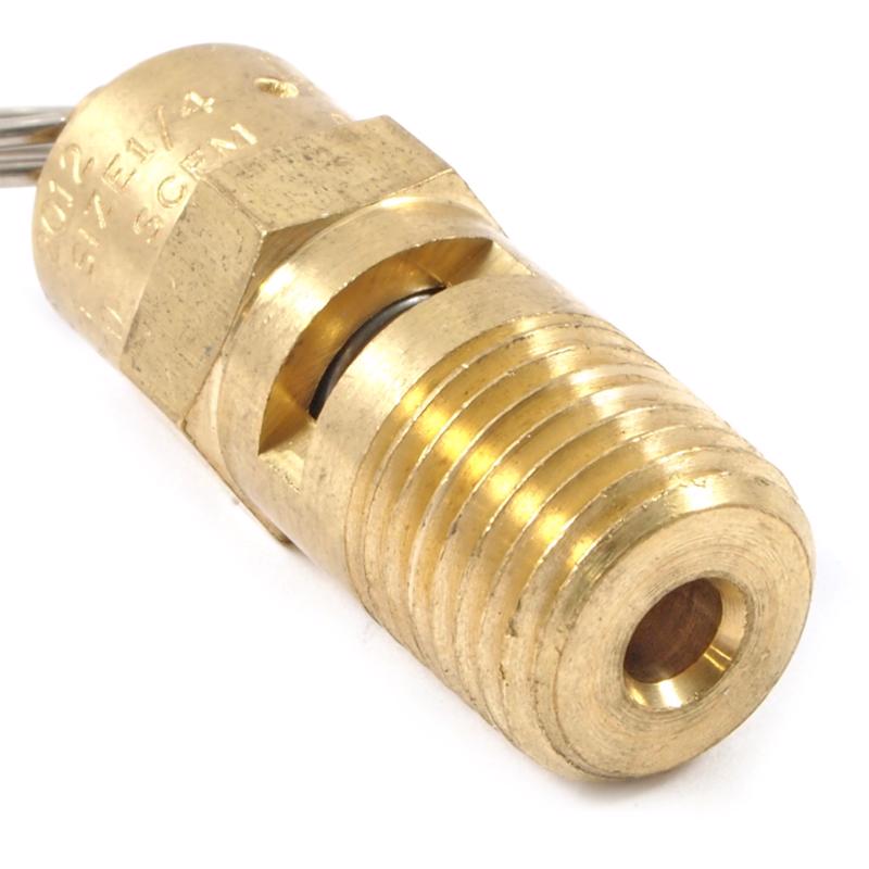 Forney Brass Safety Valve 1/4 in. Male