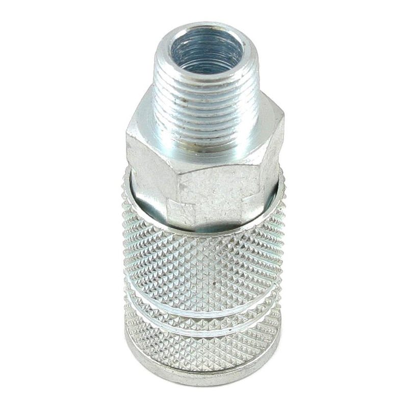 Forney Steel Coupler 3/8 in. Female X 3/8 in. Male