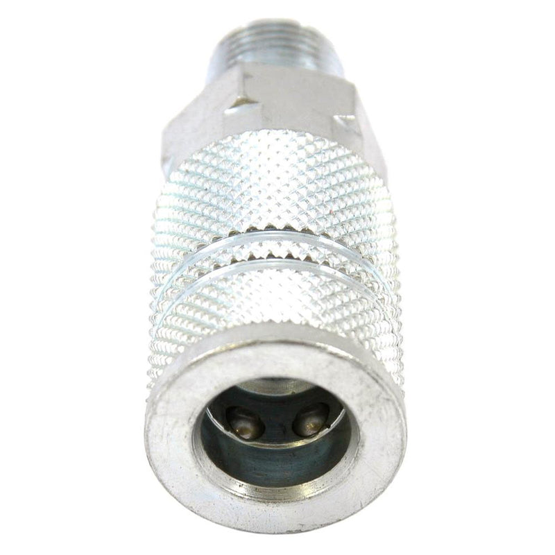 Forney Steel Coupler 3/8 in. Female X 3/8 in. Male