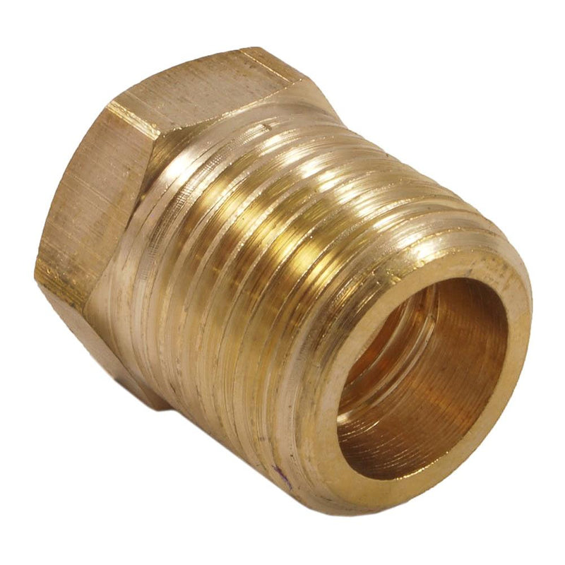 Forney Brass Bushing 1/4 in. Female X 3/8 in. Male