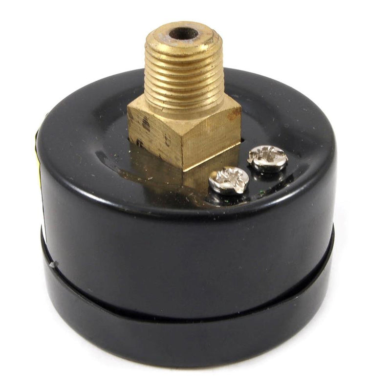 Forney Plastic Rear Mount Air Pressure Gauge 1/8 in. NPT 160 psi
