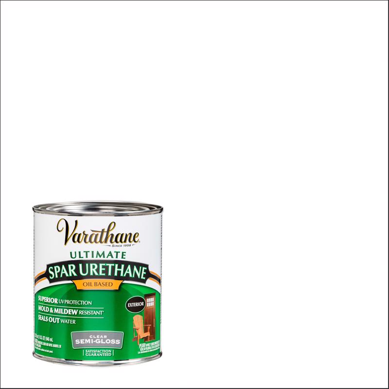 Varathane Ultimate Semi-Gloss Clear Oil-Based Spar Urethane 1 qt