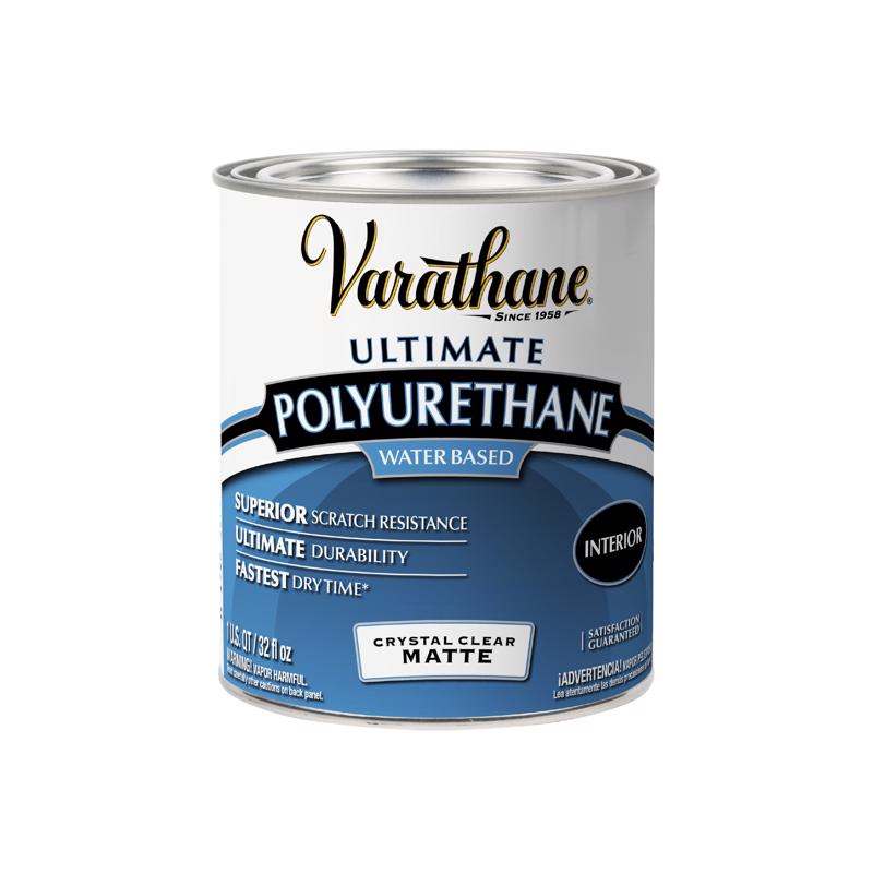 Varathane Ultimate Transparent Matte Crystal Clear Water-Based Urethane Modified Alkyd Polyurethane