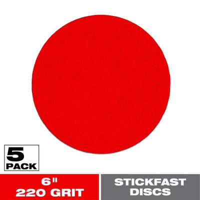 Diablo StickFast 6 in. Ceramic Blend Adhesive ROS Sanding Disc 220 Grit Ultra Fine 5 pk