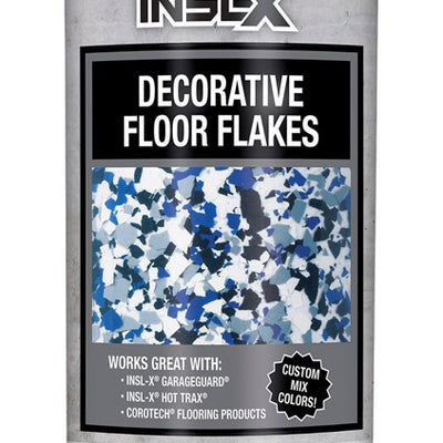 Insl-X Indoor and Outdoor Blue Blend Decorative Floor Flakes 12 oz