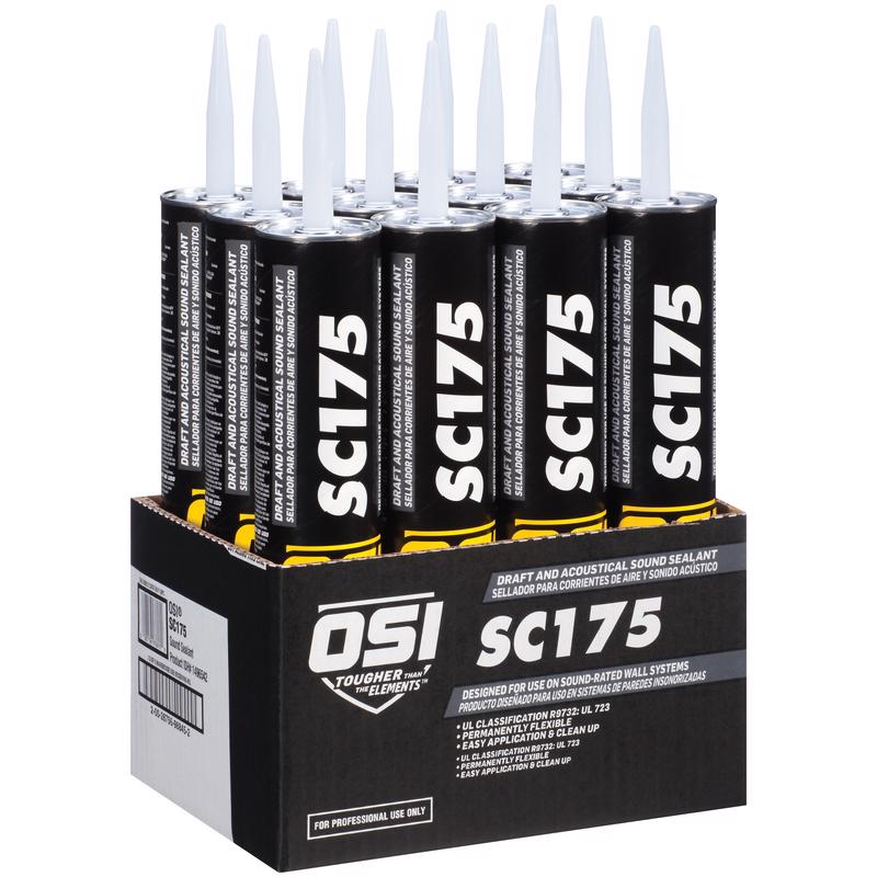 OSI SC175 White Synthetic Rubber Acoustical/Draft/Smoke/Sound Insulating Sealant 28 oz