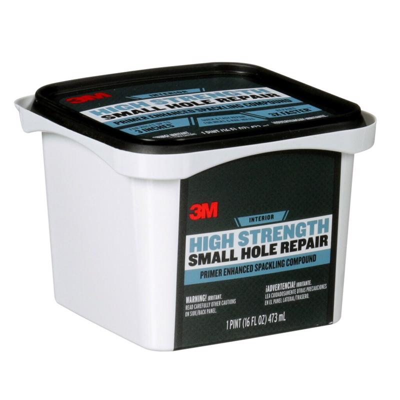 3M High Strength Hole Repair Ready to Use White Spackling Compound and Primer in One 16 oz