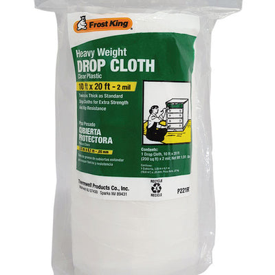 Frost King 10 ft. W X 20 ft. L X 2 mil Plastic Drop Cloth