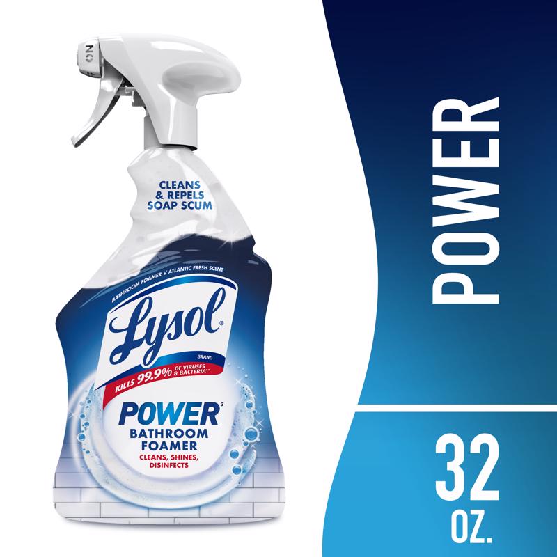 Lysol Island Breeze Scent Bathroom Tub and Tile Cleaner 32 oz Liquid Foam