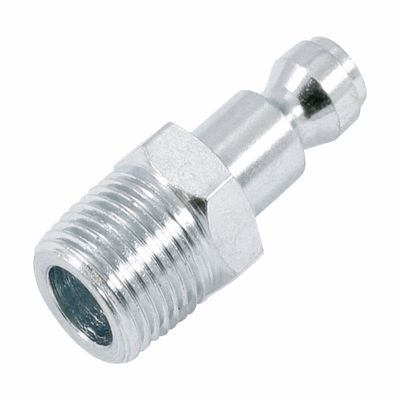 Forney Steel Air Plug 3/8 in. Male X 1/4 in.