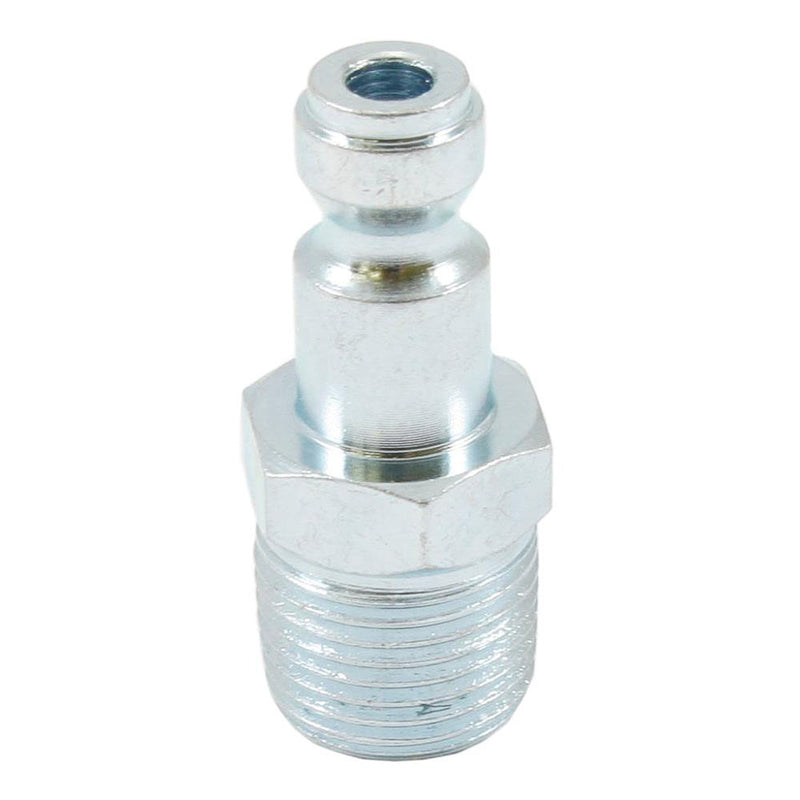 Forney Steel Air Plug 3/8 in. Male X 1/4 in.