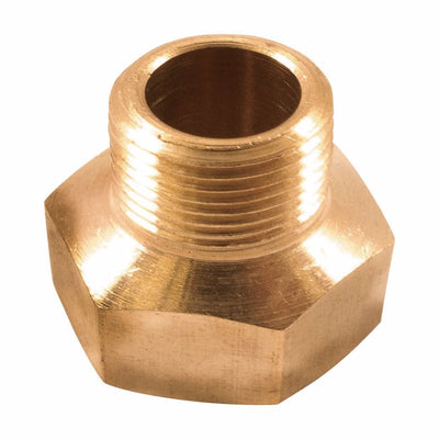 Forney Brass Hose Reducer 3/8 in. Female X 1/4 in. Male