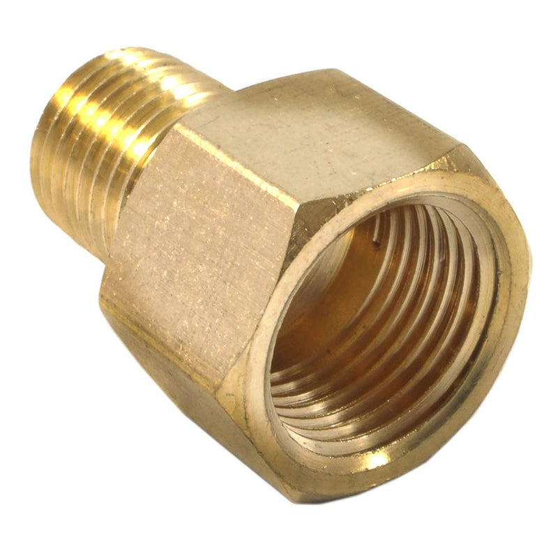 Forney Brass Hose Reducer 3/8 in. Female X 1/4 in. Male