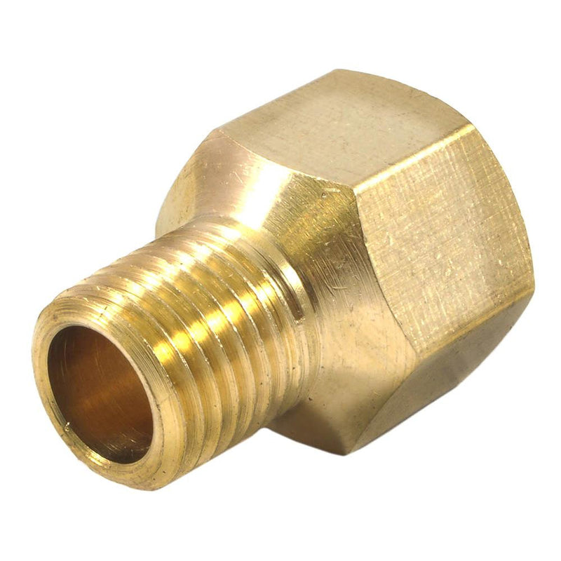 Forney Brass Hose Reducer 3/8 in. Female X 1/4 in. Male