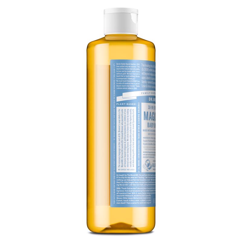 Dr. Bronner's 18-in-1 Baby Organic No Scent Pure-Castile Liquid Soap 16 oz