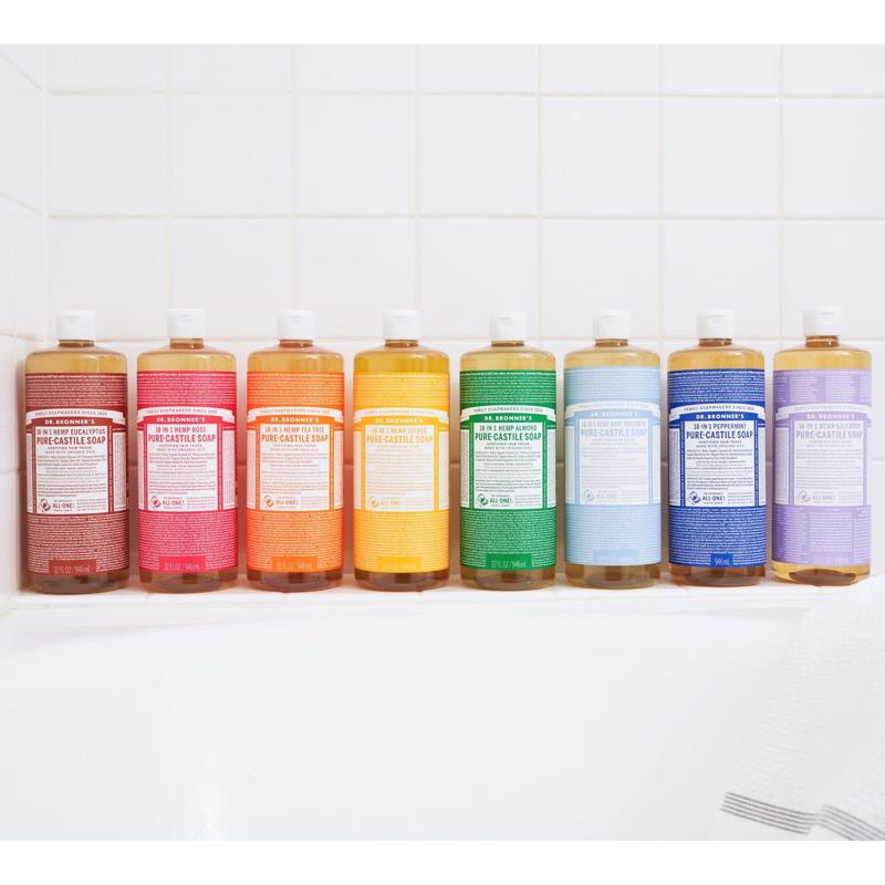 Dr. Bronner's 18-in-1 Organic Eucalyptus Scent Pure-Castile Liquid Soap 16 oz